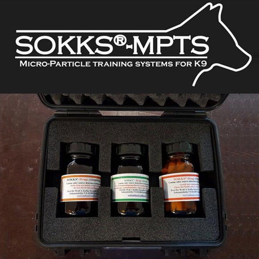 SOKKS-MPTS: for drug and explosive Detection Dog Training to support K9, canine police, military and working dogs.